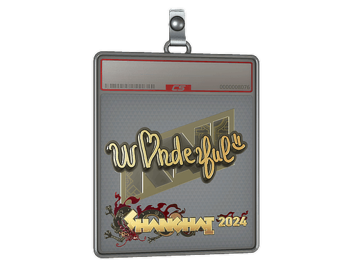 Sticker Slab | w0nderful (Gold) | Shanghai 2024