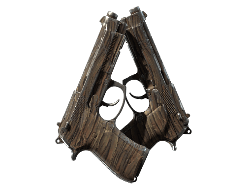 Dual Berettas | Drift Wood - Field-Tested