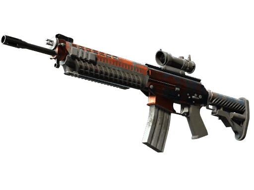SG 553 | Danger Close - Battle-Scarred