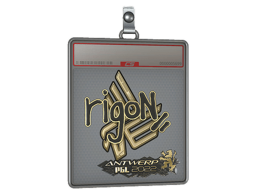 Sticker Slab | rigoN (Gold) | Antwerp 2022