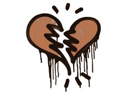 Sealed Graffiti | Broken Heart - Default