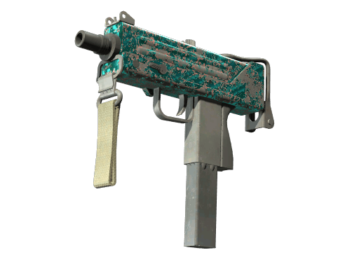 MAC-10 | Malachite - Battle-Scarred