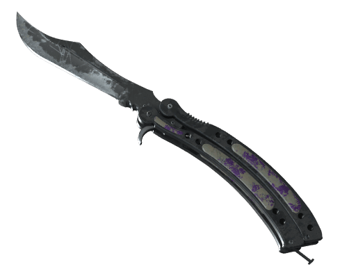 ★ Butterfly Knife | Ultraviolet - Battle-Scarred