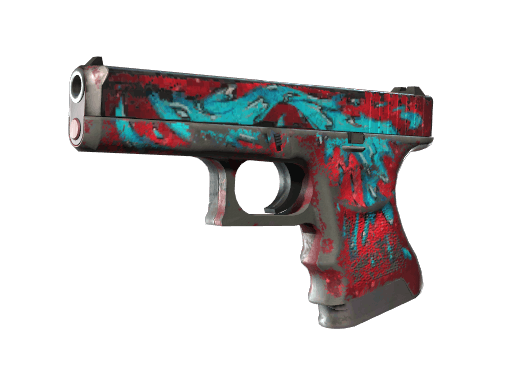 Glock-18 | Water Elemental - Battle-Scarred