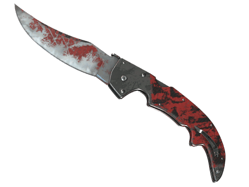 ★ StatTrak™ Falchion Knife | Crimson Web - Battle-Scarred