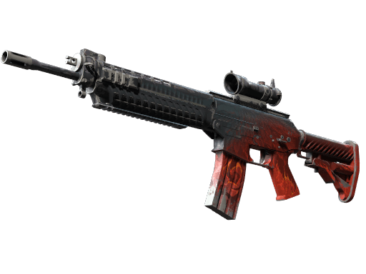 SG 553 | Darkwing - Battle-Scarred