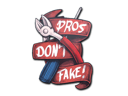 Sticker | Pros Don't Fake