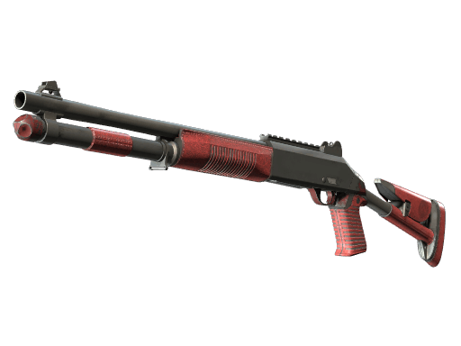 XM1014 | Red Leather - Field-Tested