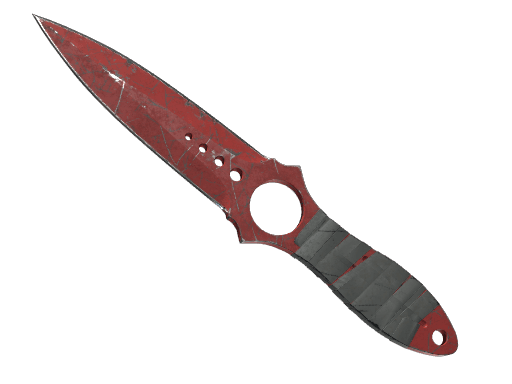 ★ Skeleton Knife | Crimson Web - Battle-Scarred