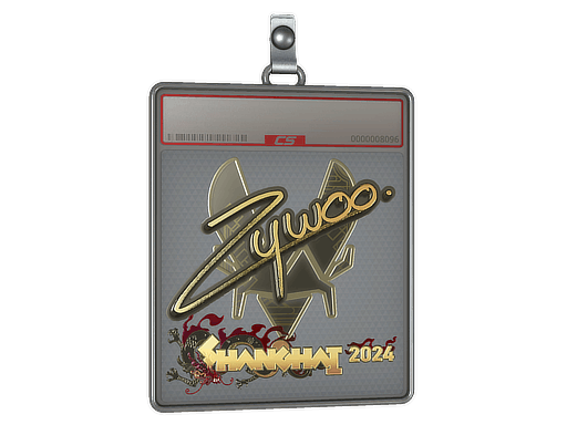 Sticker Slab | ZywOo (Gold) | Shanghai 2024