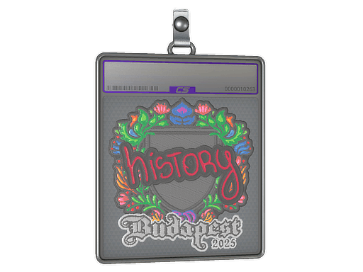 Sticker Slab | History (Embroidered) | Budapest 2025