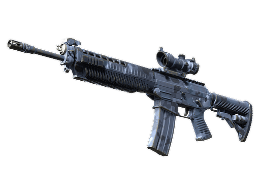 SG 553 | Night Camo - Field-Tested